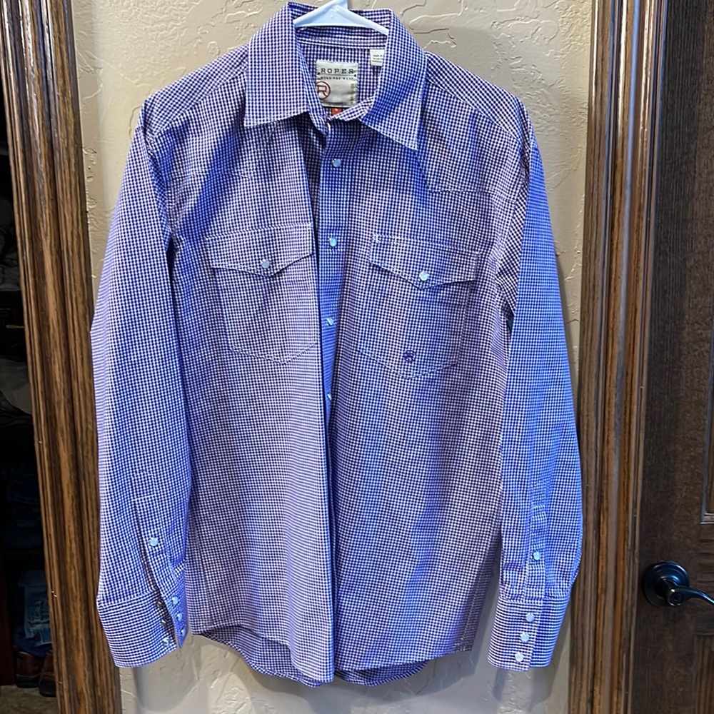 Mens long sleeve Western shirt